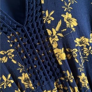 Market & Spruce Navy and Gold Dress